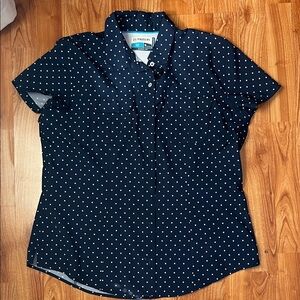 Magellan | Outdoors | Navy Shirt with White Dots | XL | Women’s